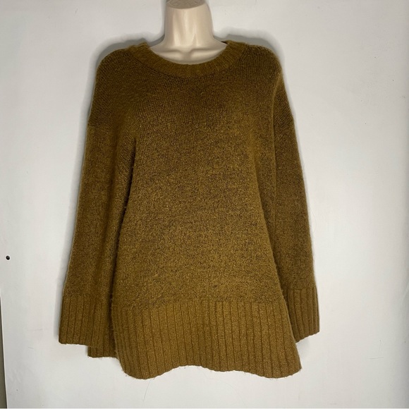 Vintage Aesthetic Cozy Brown Knit Zara Knit Oversized Sweater (Size Small - Picture 5 of 12